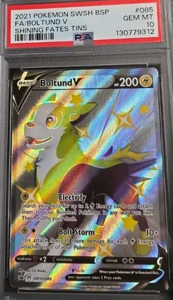 POKEMON CARD BOLTUND V 85 BLACK STAR PROMO #85 GRADED PSA 10 GEM MINT 085 #085 - Image 1