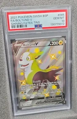 POKEMON CARD BOLTUND V 85 BLACK STAR PROMO #85 GRADED PSA 10 GEM MINT 085 #085 - Image 4