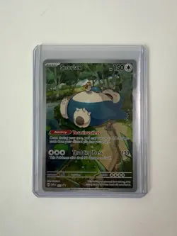 Snorlax Illustration Rare Pokemon 151 ETB Black Star Promo #51 - Image 1