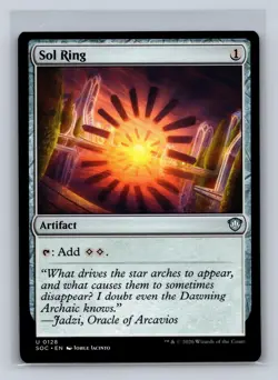 Sol Ring 128 Uncommon Commander: Secrets of Strixhaven Magic: The Gathering NM - Image 1