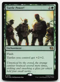 Turtle Power! 135 TMT Magic: The Gathering R Foil NM - Image 1