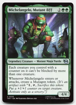 Michelangelo, Mutant BFF 120 TMT Magic: The Gathering U NM - Image 1