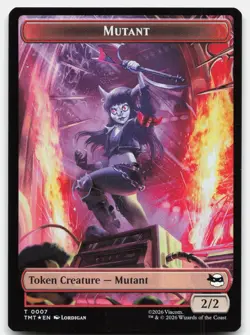 Mutant // Mutagen Double-Sided Token 7 // 9 TMT Magic: The Gathering T Foil NM - Image 1