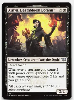 Arnyn, Deathbloom Botanist 74 SOS Magic: The Gathering U NM - Image 1