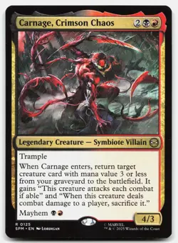 Carnage, Crimson Chaos 125 SPM Magic: The Gathering R NM - Image 1