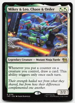 Mikey & Leo, Chaos & Order 158 TMT Magic: The Gathering R NM - Image 1