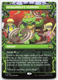 Michelangelo's Technique (Showcase) 239 TMT Magic: The Gathering R NM - Image 1