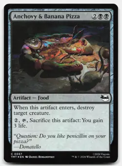 Anchovy & Banana Pizza 57 TMT Magic: The Gathering C Foil NM - Image 1