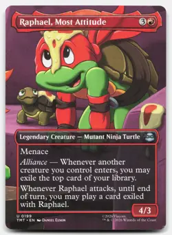 Raphael, Most Attitude (Borderless) 199 TMT Magic: The Gathering U NM - Image 1