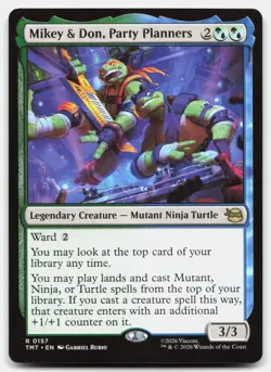 Mikey & Don, Party Planners 157 TMT Magic: The Gathering R NM - Image 1