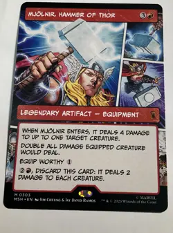 Mjolnir, Hammer of Thor (Borderless) (0303) Marvel Super Heroes Regular - Image 1