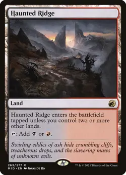 MTG Haunted Ridge ** Innistrad: Midnight Hunt ** English - Image 1