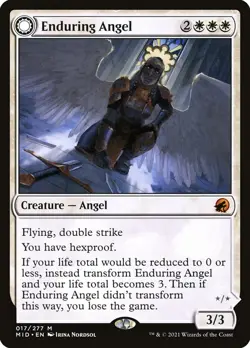 MTG Enduring Angel // Angelic Enforcer ** Innistrad: Midnight Hunt ** English - Image 1