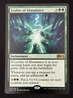 1x MTG Leyline of Abundance - Core Set 2020 (M20) #179 - Magic the Gathering - Image 1