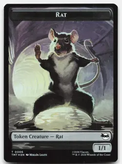 Rat // Copy Double-Sided Token 6 // 1 TMT Magic: The Gathering T Foil NM - Image 1