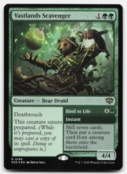 Vastlands Scavenger 166 SOS Magic: The Gathering R Foil NM - Image 1