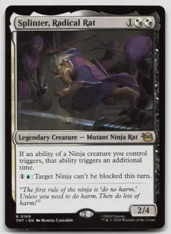 Splinter, Radical Rat 0169 Teenage Mutant Ninja Turtles Magic: The Gathering NM - Image 1
