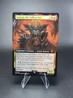 Sauron, The Lidless Eye Extended Art #396 The Lord Of The Rings NM MTG - Image 1