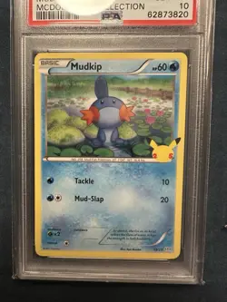 2021 Pokemon Mcdonald's Collection 25th Anniversary PSA 10 Non Holo Mudkip #19 - Image 2