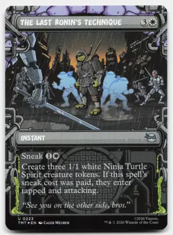 The Last Ronin's Technique (Showcase) 223 TMT Magic: The Gathering U Foil NM - Image 1