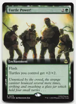 Turtle Power! (Extended Art) 275 TMT Magic: The Gathering R Foil NM - Image 1