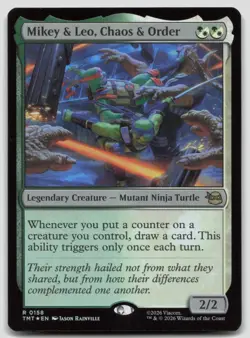 Mikey & Leo, Chaos & Order 158 TMT Magic: The Gathering R Foil NM - Image 1