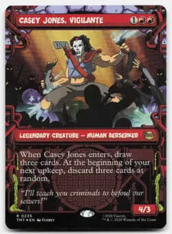 Casey Jones, Vigilante (0235) (Showcase) 235 TMT Magic: The Gathering Foil R NM - Image 1
