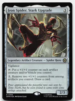 Iron Spider, Stark Upgrade 166 SPM Magic: The Gathering R Foil NM - Image 1