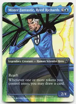 Mister Fantastic Reed Richards Borderless 320 MSH Magic The Gathering U Foil NM - Image 1