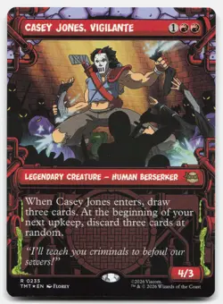 Casey Jones, Vigilante (0235) (Showcase) 235 TMT Magic: The Gathering R Foil NM - Image 1