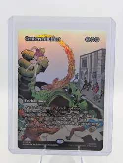 MTG Marvel Universe Eternal Concerted Effort 0042 Mythic Borderless Foil - Image 1