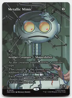 Metallic Mimic (Borderless) 16 PZA Magic: The Gathering M Foil NM - Image 1