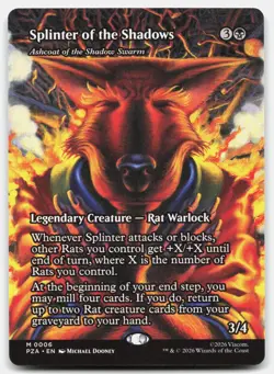 Splinter of the Shadows - Ashcoat of the Shadow Swarm (Borderless) 6 PZA Magic: - Image 1