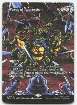 Waves of Aggression (Borderless) 13 PZA Magic: The Gathering M NM - Image 1