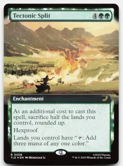 Tectonic Split (Extended Art) 208 TLE Magic: The Gathering R Foil NM - Image 1