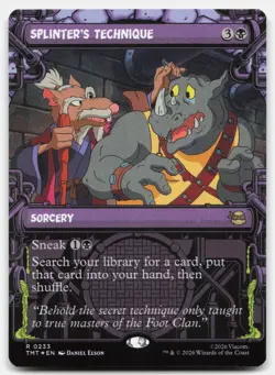 Splinter's Technique (Showcase) 233 TMT Magic: The Gathering R Foil NM - Image 1