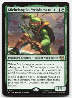Michelangelo, Weirdness to 11 121 TMT Magic: The Gathering R NM - Image 1