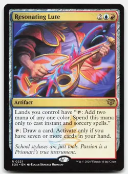 Resonating Lute 221 SOS Magic: The Gathering R NM - Image 1