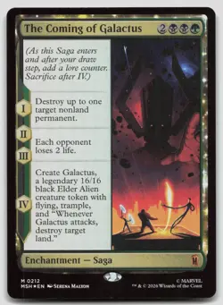 The Coming of Galactus 212 MSH Magic: The Gathering TCG Mythic Foil NM - Image 1