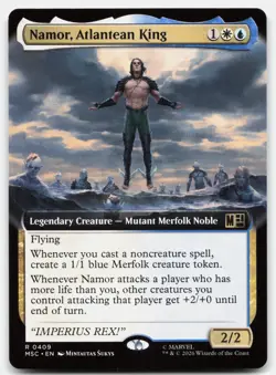 Namor, Atlantean King (Extended Art) 409 MSC Magic: The Gathering R NM - Image 1