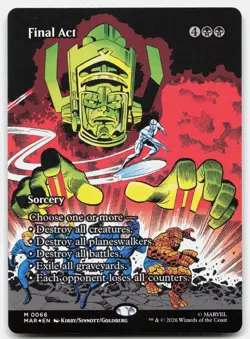 Final Act (Borderless) 66 MAR Magic: The Gathering M Foil NM - Image 1