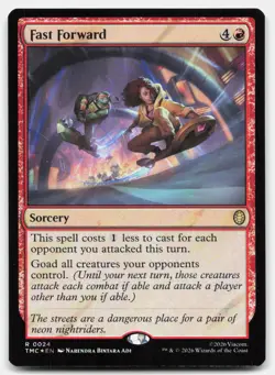 Fast Forward (Surge Foil) 24 TMC Magic: The Gathering R Foil NM - Image 1