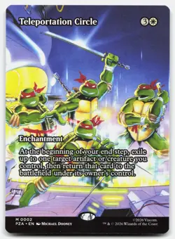 Teleportation Circle (Borderless) 2 PZA Magic: The Gathering M NM - Image 1