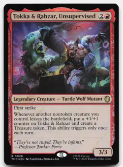 Tokka & Rahzar, Unsupervised (Surge Foil) 28 TMC Magic: The Gathering R Foil NM - Image 1