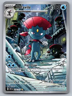 Weavile 228/217 Illustration Rare Ascended Heroes Pokemon Holo Near Mint - Image 1