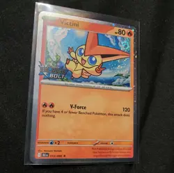1x Victini (Black Bolt Stamped) Cosmos Holo HUGE SWIRL 012/086 Pokemon NM - Image 1