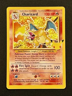 Pokemon Celebrations Classic Collection Charizard Holo Card 4/102 NM Condition - Image 1