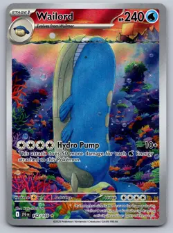 Wailord 162 Illustration Rare Journey Together Near Mint - Image 1