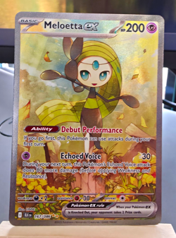 Meloetta ex 167/086 Sv: Black Bolt Special Illustration Rare Full Art Holo - Image 1