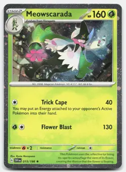 Meowscarada - (Cosmos Holo) 015/198 S&V Promo Pokemon TCG Rare Cosmos Holo NM - Image 1